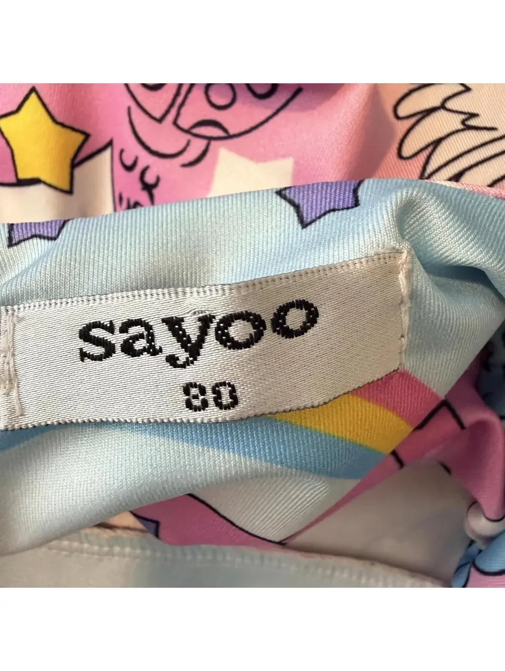 Sayoo Girls 12-18M Size 80 Unicorn Rainbow Skater Dress